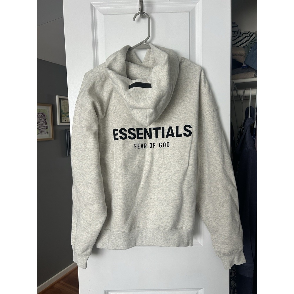 NWT Fear of God Essentials Oatmeal Hoodie Size Small